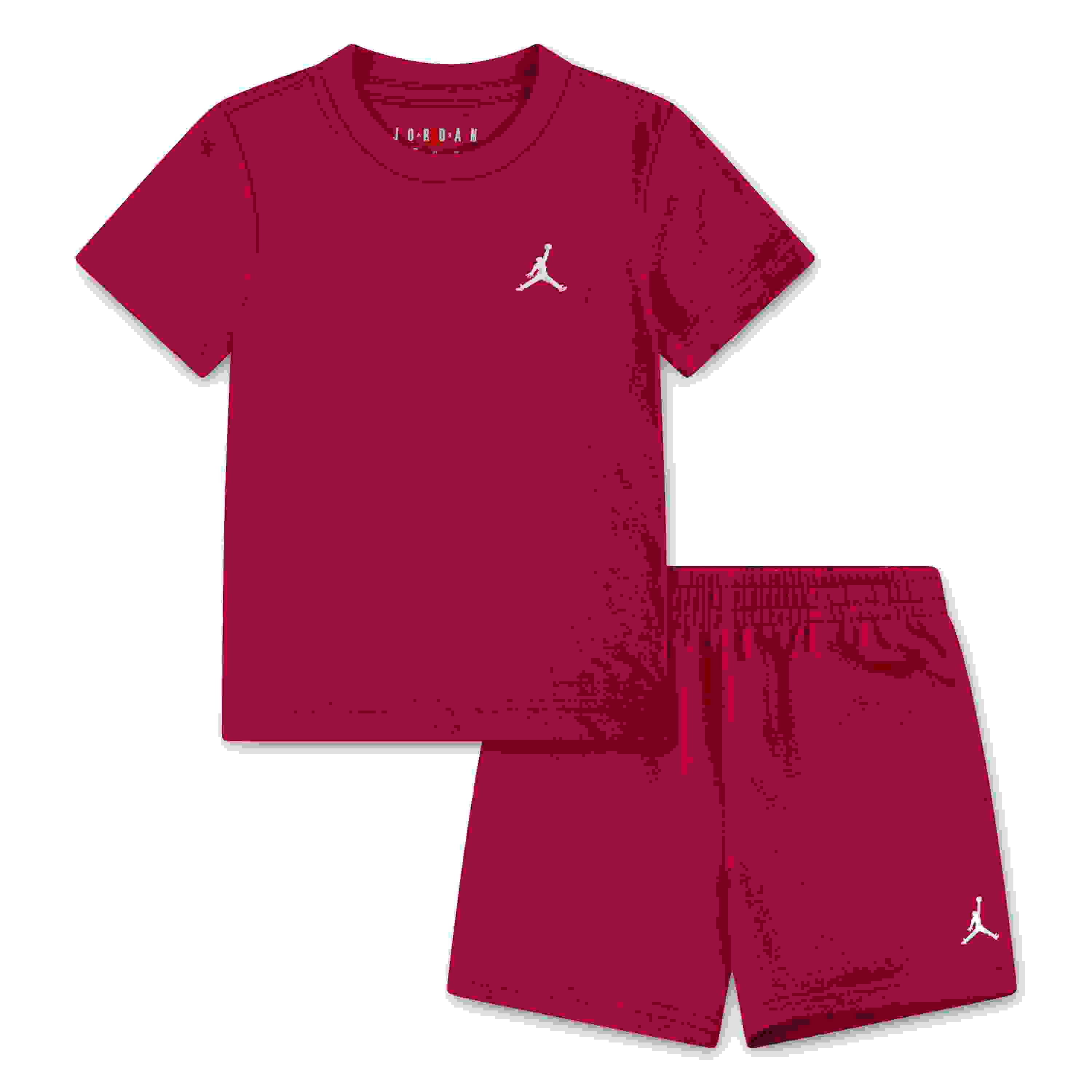 Jordan Brooklyn Essentials 2-Piece Little Kids' Red Set